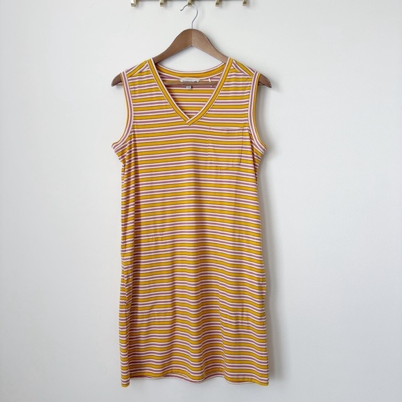 Toad & Co Swifty Striped Tank Dress Medium Athleisure - Picture 1 of 6